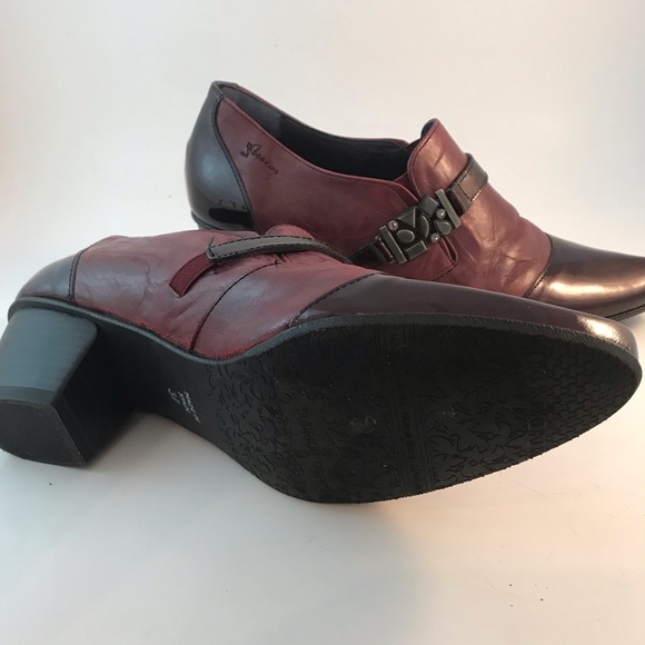 Beautiful Dorking Tirana Slip on Shoe. Size 37 Burgandy - Picture 5 of 11